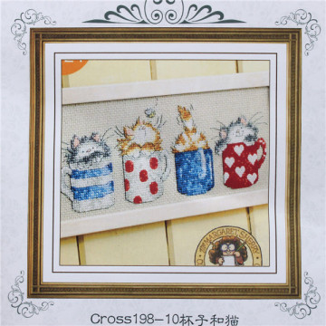 2015 New 100% Cotton Thread Needlework DIY Cross Stitch Sets For Embroidery Kits No Printed Cartoon Counted Cross Stitch Sets