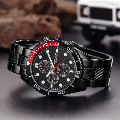 polish watch stainless steel belt quartz watch