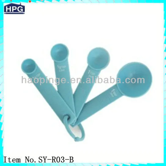 4 Piece Plastic Colored Measuring Spoons