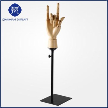 New arrival adjustable window display wood mannequin hand for sale