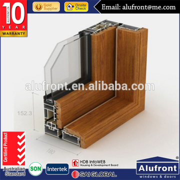 Top Quality TLC160 Series Aluminum Cladding Wood Profile for Single Track Lift&Sliding Door