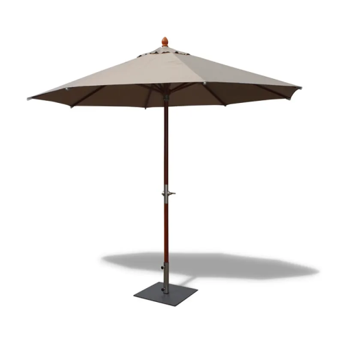 Ξύλινη ομπρέλα κήπου 3m για σκιά εξωτερικού χώρου