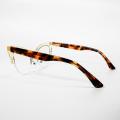 Damen Clear Cat Eye Semi Randless Brille Frames