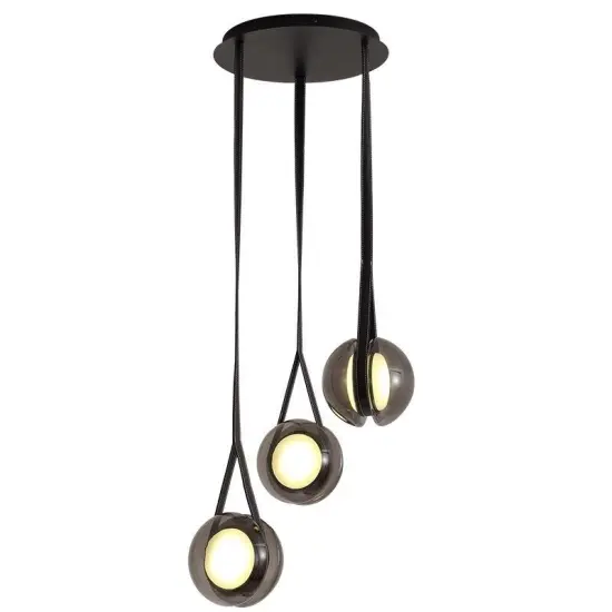 INSHINE Bright Black Hanging Pendant Light