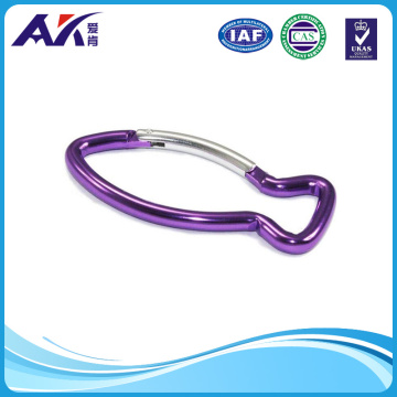 Fische Form Aluminium Karabinerhaken
