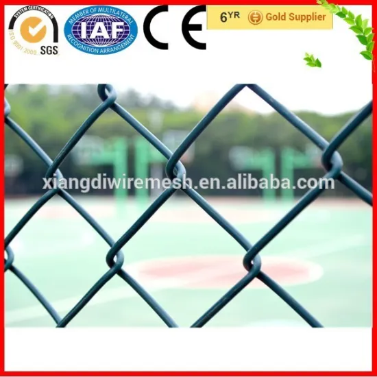Cheap Plastic Chain Link Fence, PE Coated Chain Link Fence