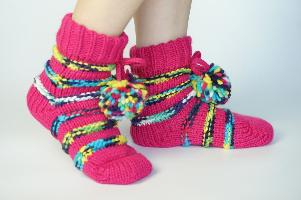 Women Knitted Slipper Socks