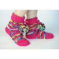 Non Slip Knit Warm Sweater Slipper Socks Women