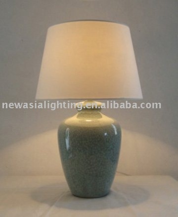 TCN1000058 ceramic table lamp;crackle ceramic table lamp