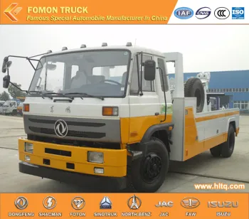 Dongfeng 4x2 emergency wrecker crane truck