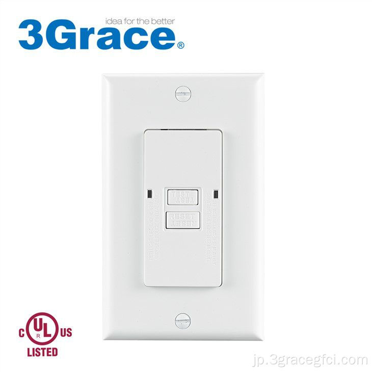 デッドフロントGFCIアウトレット20A 125V AC 60Hz