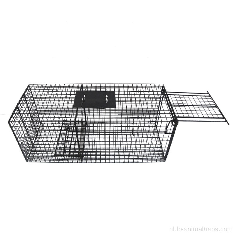 Zwart poeder gecoate metalen val