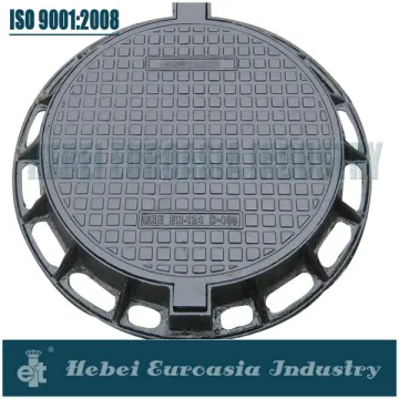 Round Ductile Cast iron manhole cover EN124 C250
