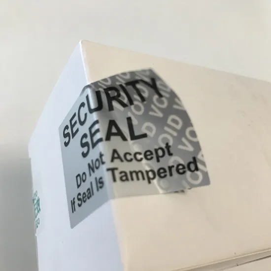 Partial transfer tamper evident security label