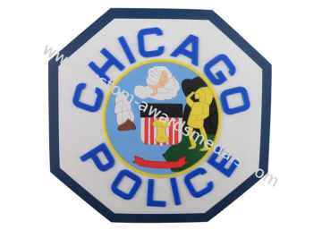 Custom Chicago Police 2d Pvc Coaster, Custom Drink Coasters For Beverage, Beer