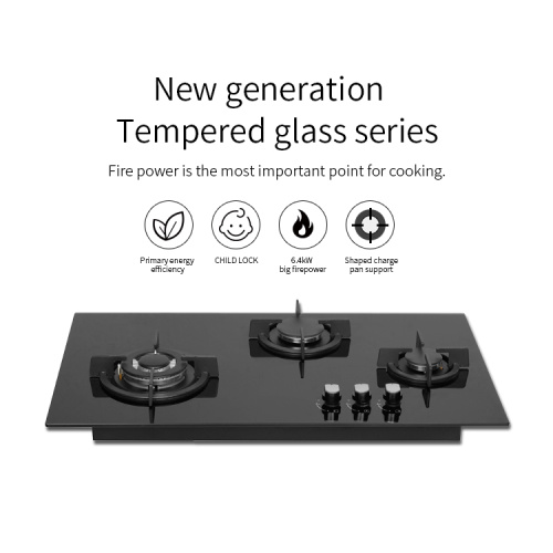 Groothandelsprijs 3 Burner Cooktops gasfornuis