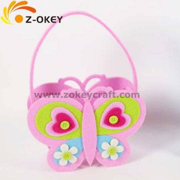 Lovely butterfly shape felt basket wholesale