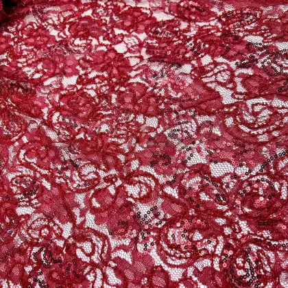 Gold Lace Fabric Embroidery for Women's Clothing