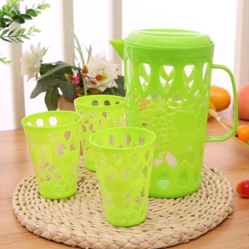 2.2L Hollowed-out Design 1+4 Plastic Jug