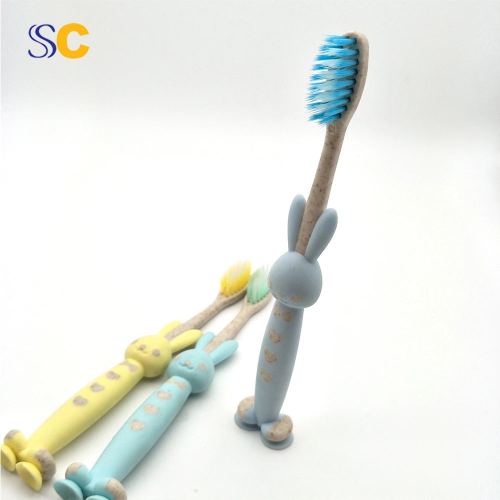 Child Toothbrush Kid Toothbrush Degradable Straw Toothbrush