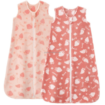 Cashmere Newborn Sleep Bag - Double Zipper Winter Wearable Blanket