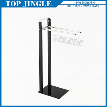 Wooden Black Color Standing Hanging Towel Racks