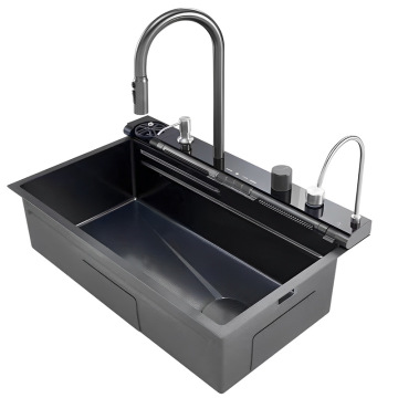 2024 Newest Multi-functional Nano Blue Whale Waterfall Smart Kitchen Sink
