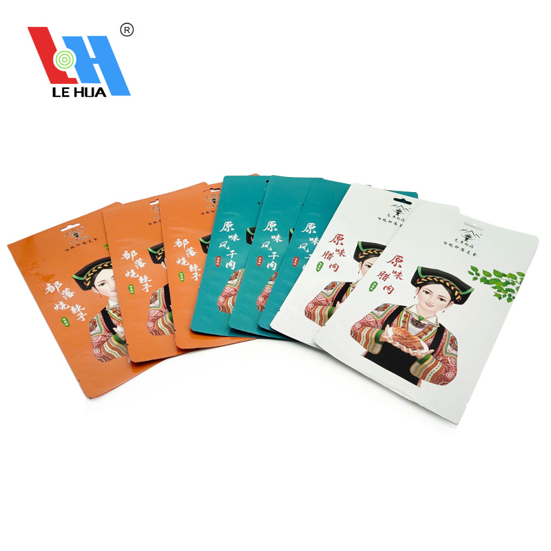 Custom Printed Plastic Glossy Three Sides Foil Bags