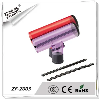 Red plasitc hair curler for hair dryer ZF-2003