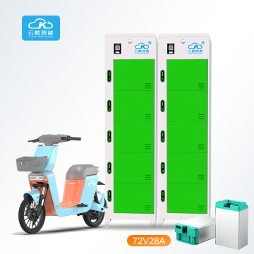 स्वैपिंग स्टेशन में 72V28A स्वैपेबल बैटरी