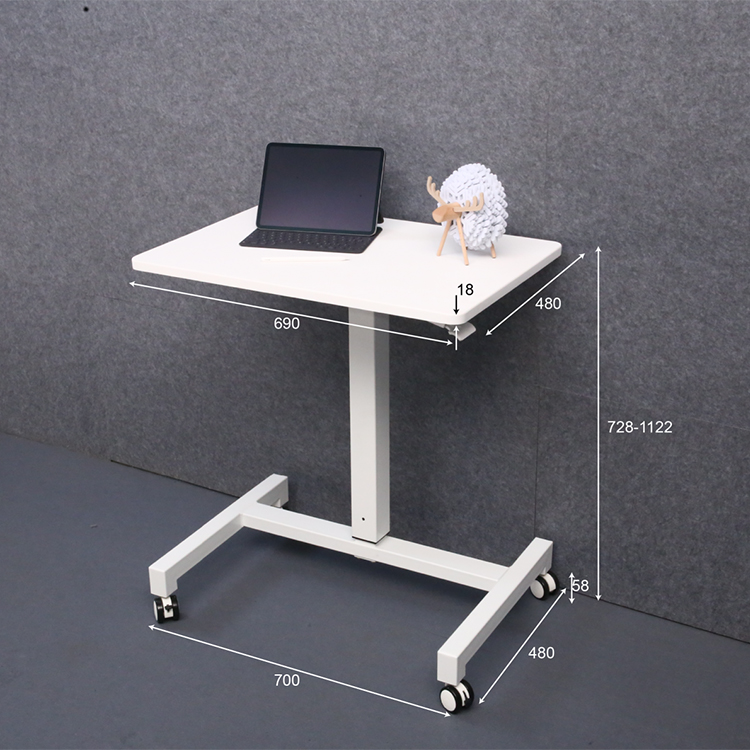 Pneumatic Height Adjustable Office Desk Frame