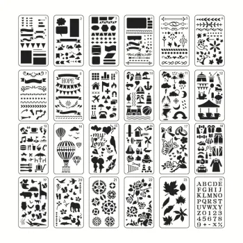 OEM Design Reusable Cake Stencils Set for Painting