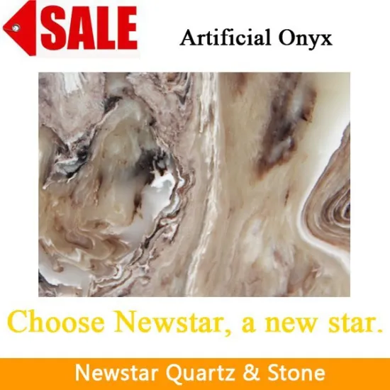 Newstar popular imitation cappuccino onyx stone