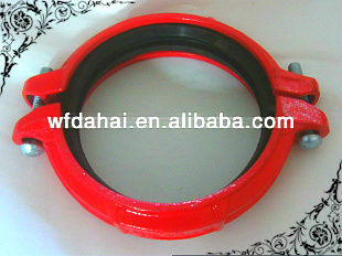 FM Approved Ductile Iron Grooved Fittings DN100 high-pressure couplings