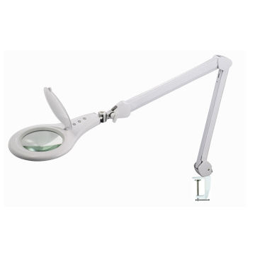 Magnifying Desk Lamp with Clamp and Adjustable Dimmable Light