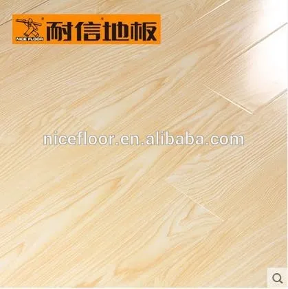 Small embossed wax sealed surface laminate wood flooring