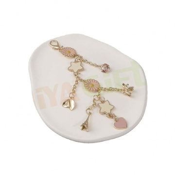 Daisy Rose Diamond Gold Charms: Trojan Horse, Eiffel Tower Planner Jewelry