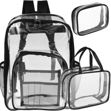 Clear School Vật tư 3 mảnh Bộ: Túi ăn trưa và hộp bút chì cho bé gái (kỳ lân)