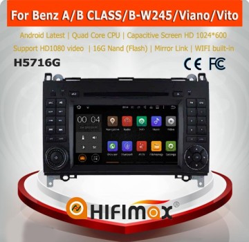 Hifimax 7" android 5.1 car dvd player for MERCEDES-BENZ A/B CLASS A-W169 mp4 player for BENZ B-W245 mp3 player for BENZ Vito
