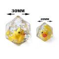 Bescon Oversized YellowDuck RPG Dice Set of 7, Novelty Jumbo Dice Yellow Duck Polyhedral DND Game Dice set