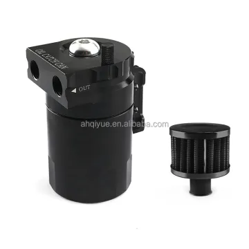 Universal 300ML Breathable Oil Catch Can with Breather Filter - Black Fuel Surge Tank