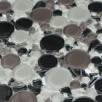 Round Glass Mosaic Tile for Decorative KA004