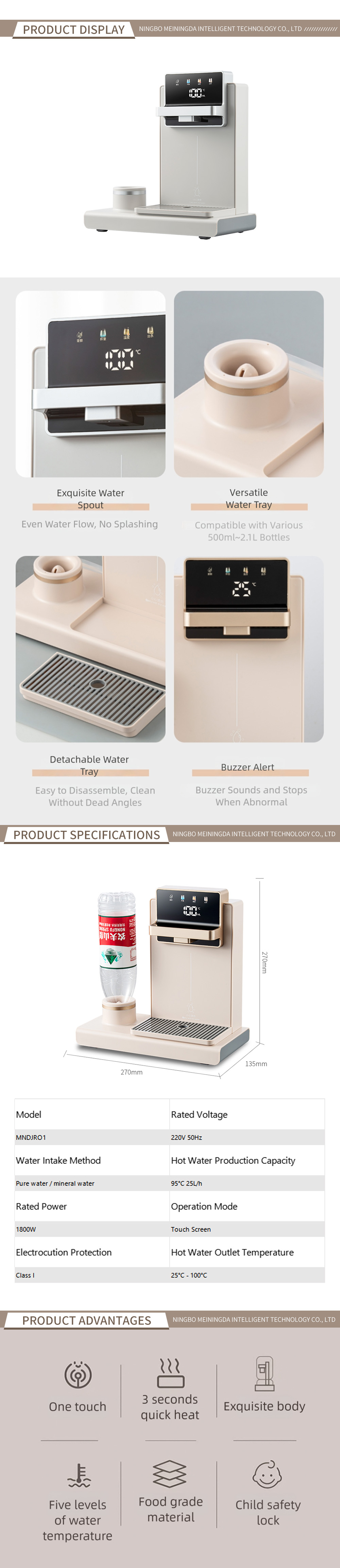 Hotel water dispenser7-2-X