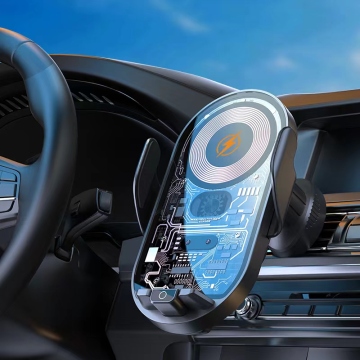 Customizable Transparent Wireless Charging Phone Holder with Logo