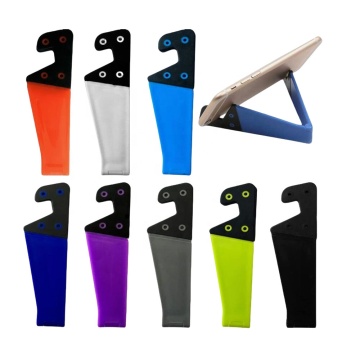 Universal V Shape Hand-Free Plastic Folding Desk Table Mobile Phone Tablet Stand Mount Holder