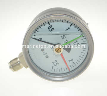 All Stainless Steel Wika Oil Filled Pressure Gauge With Double Needles