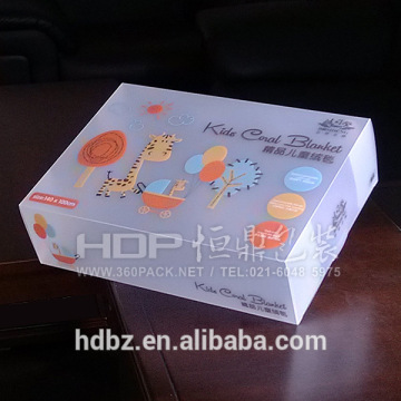 high quality plastic baby clothes packaging box