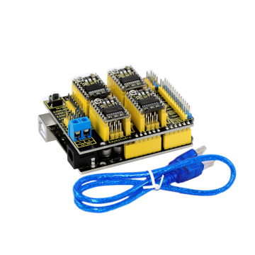 Keyestudio CNC Kit with Arduino CNC Shield V3+ R3+ 4x DRV8825 Drivers - GRBL Compatible