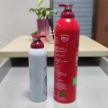 Blank custom printing for cosmetic mousse Bubble aluminum bottle aerosol