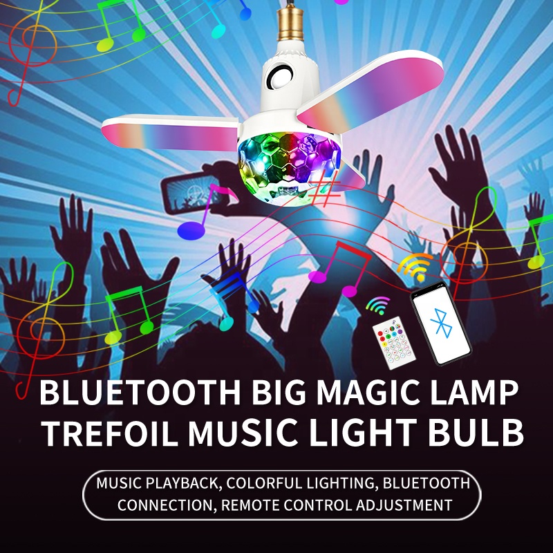 Led Blue Tooth Wireless Speaker Music Bulb